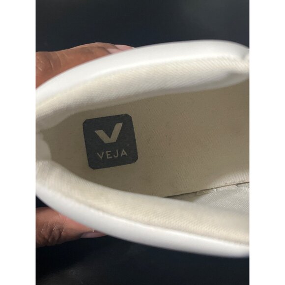 VEJA V-15 White Leather High Top Sneakers Women’s 10 • Minimalist Classic - Picture 9 of 12